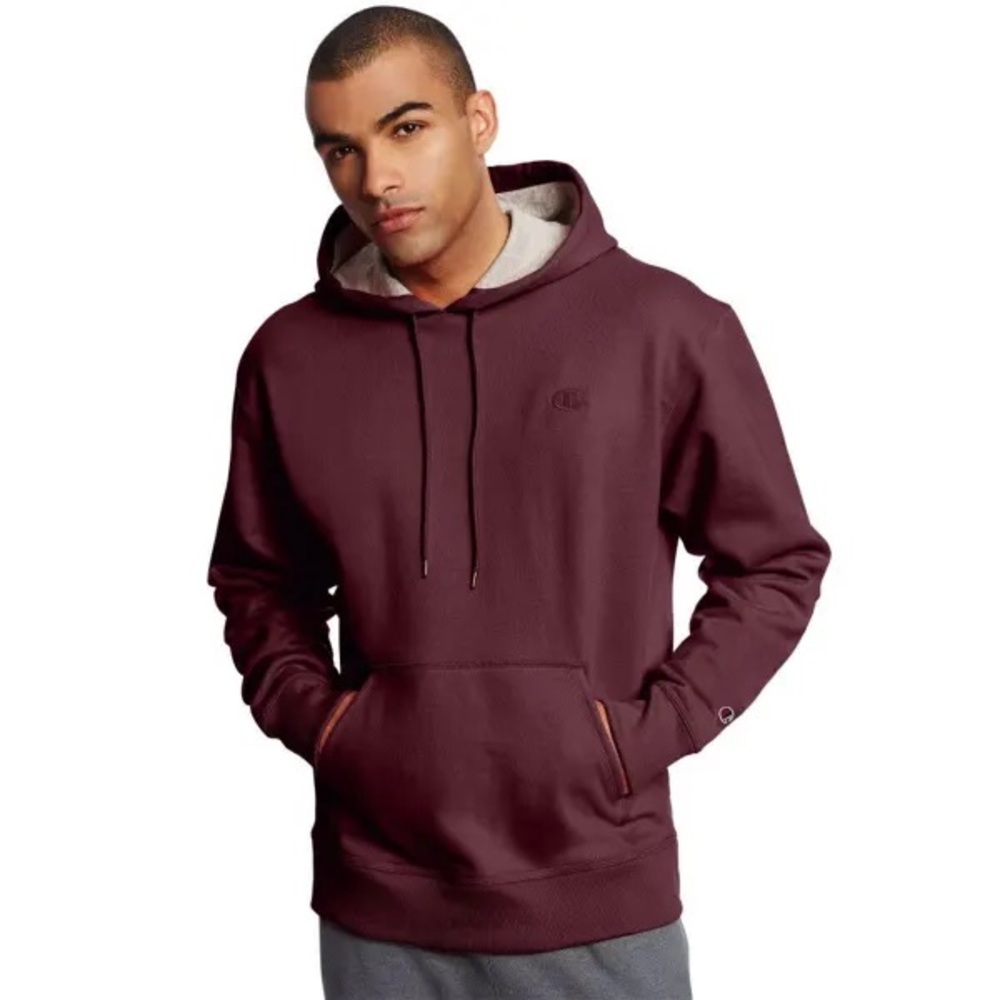 Large Maroon Champion Hoodie